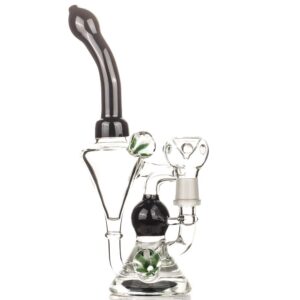 Quartz Enail W/ Flower Pendant Recycler Dab Rig Bundle