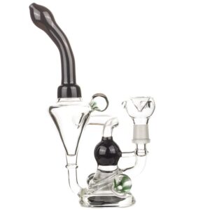 Quartz Enail W/ Flower Pendant Recycler Dab Rig Bundle