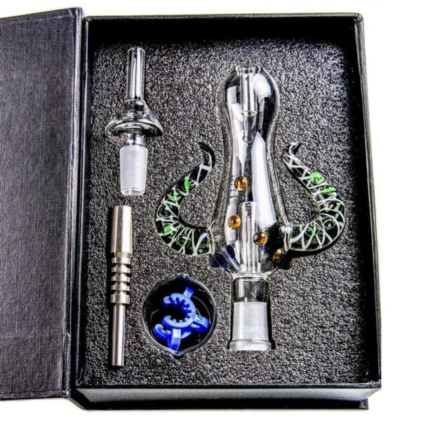 Glass Horn Nectar Collector Kit - Glass Dab Straws For Sale - Puffing Bird - Online Head Shop