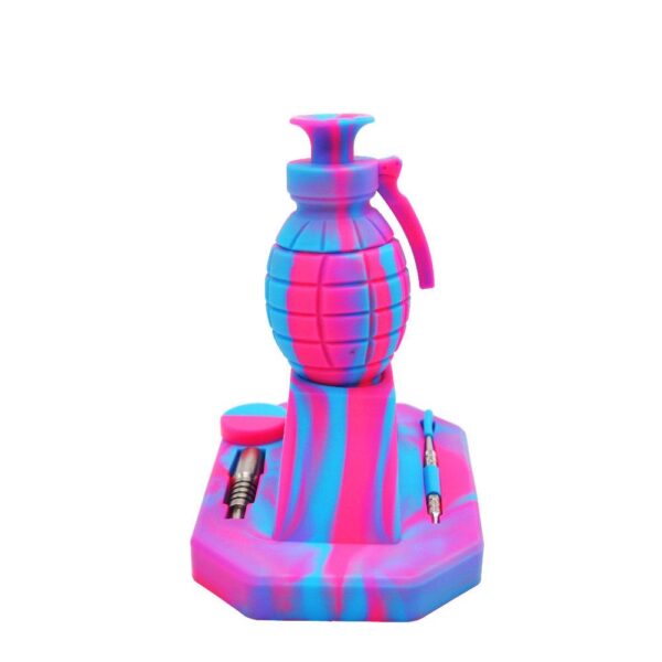 Hand Grenade Silicone Dab Straw - Silicone Nectar Collectors Dab Rigs For Sale - Puffing Bird - Online Headshop