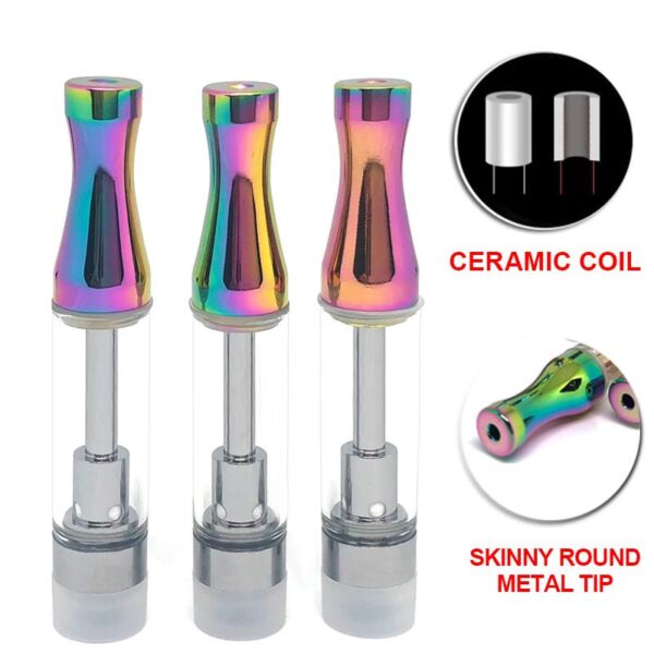 Skinny Round Metal Tip 510 Thread Cartridge | For Sale | Free Shipping