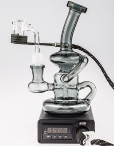 Quartz Enail W/ Grey Recycler Dab Rig Kit