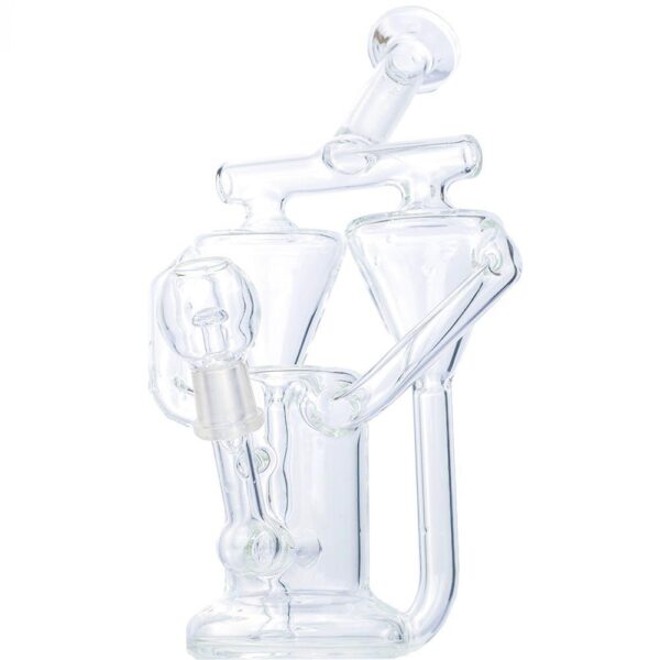 Triple Chamber Recycler Glass Bong | Dab Rigs For Sale | Free Shipping